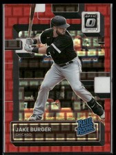 2022 Donruss Optic - Pandora Red Prizm #37 Jake Burger #/99