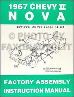 1967 Chevrolet Ii & Nova Ss Bound Montageanleitung Gm Werk 3891778