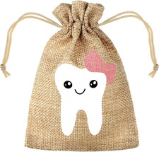 Tooth Fairy Bag Pouch for Boys and Girls to Place under Pillow Milk Teeth Contai
