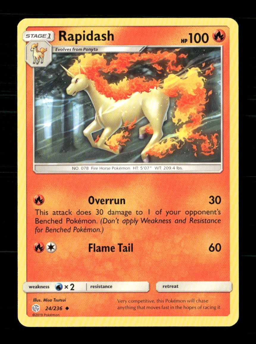 Rapidash 24/236 Cosmic Eclipse NM/M Pokemon