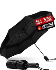 Repel Umbrella Windproof Travel Umbrella Black Onyx New