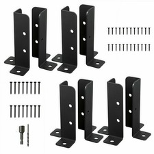 4/8 PCS Metal Bolt Down Post Supports Adjustable Deck Post Anchor Brackets