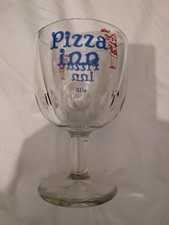 Auberge à pizza vintage années 80. Gobelet en verre