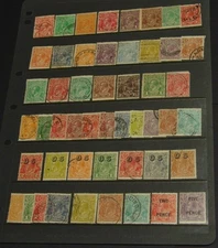 Australian KGV stamps, 1914-1936, 50 of the 72 types, mostly used, a few mint.