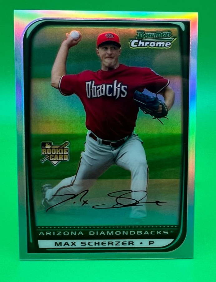 2008 Bowman Chrome Max Scherzer Refractor Rookie RC BDP33 Dbacks HOF