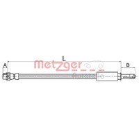 Metzger Bremsschlauch Hinten FüR BMW E81 E87 F20 F21 E88 E82 E90 E93 E92
