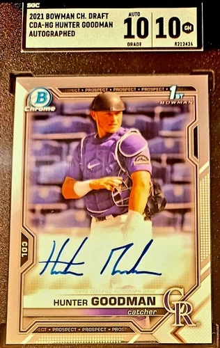Hunter Goodman 2021 Bowman Chrome Hunter Goodman Auto