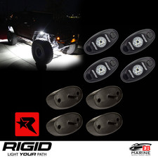 Rigid A-series Rock Light Kit 4 White Led Pods Flush Mount 9-36v Off-road