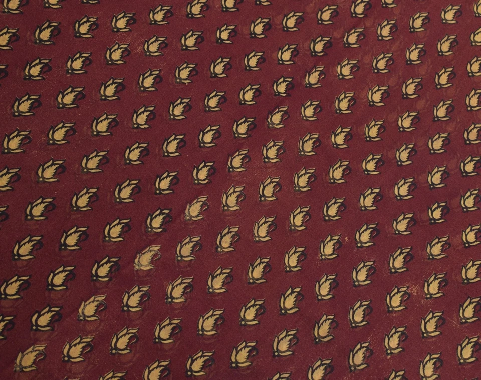 Sushila Vintage Scrap Saree 100%Pure Georgette Printed Paisley Sari Craft Fabric - Image 4 of 4