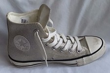 Converse scarpe da ginnastica donna All Star alte oro in ex con taglia Eu 36,5 UK 4