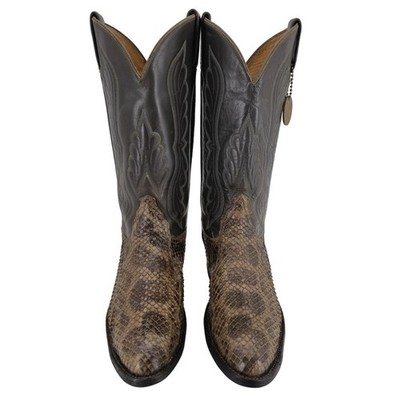Vintage Anaconda Snakeskin Tony Lama Mens 9E Gold Label  display picture 1