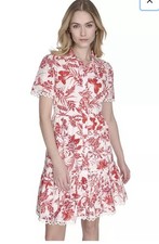 Eliza j Dress Printed Button