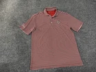 Georgia Bulldogs Polo Shirt Mens Medium Red NCAA Football Onward Reserve Striped