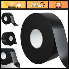 Black Self Amalgamating Tape 50mm x 10m - Waterproof Rubber for Cable Repair & I