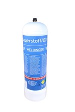 Sauerstoff Einwegflasche M12x1 re, 110 bar, 2 Liter für u.a. WELDINGER Lötfreund