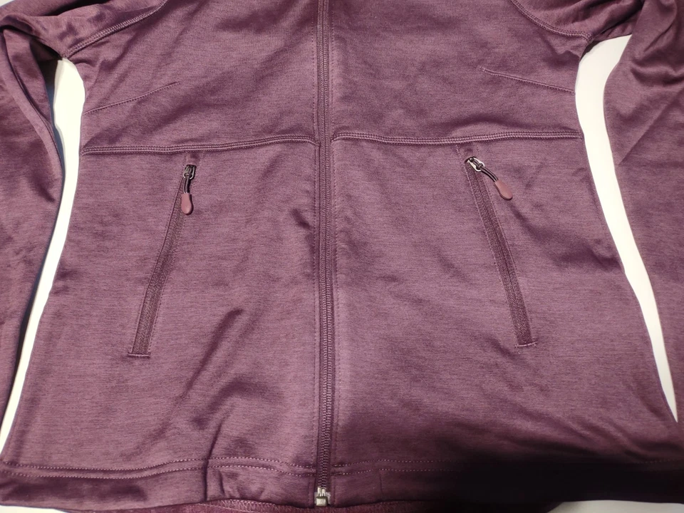 Chaqueta forrada de lana con cremallera completa Kirkland Signature para mujer - XS - púrpura Foto 4 de 4