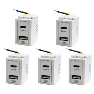 Pour compatible avec le type C USB Module d'alimentation avec 2.1A Sortie pour smartphones