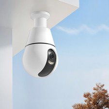 E27 WiFi Light Bulb Security Camera 360 HD CCTV AI Motion Detection