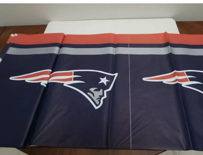 New England Patriots NFL Football Tablecloth Tablecover Party Decoration 54x102” - Image 3 of 4