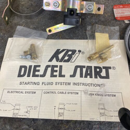 KBI Dieselmatic Manual Engine Priming Starting Fuel Fluid Kit 80554 No Bottle - Picture 2 of 5