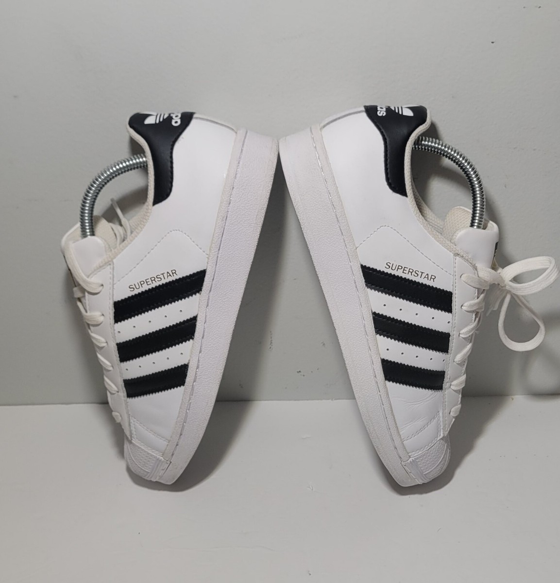 adidas SUPERSTAR ホワイト/ブラック 2015 Adidas Superstar White Black (Mens Sz 7)(Wms 8) Sneakers