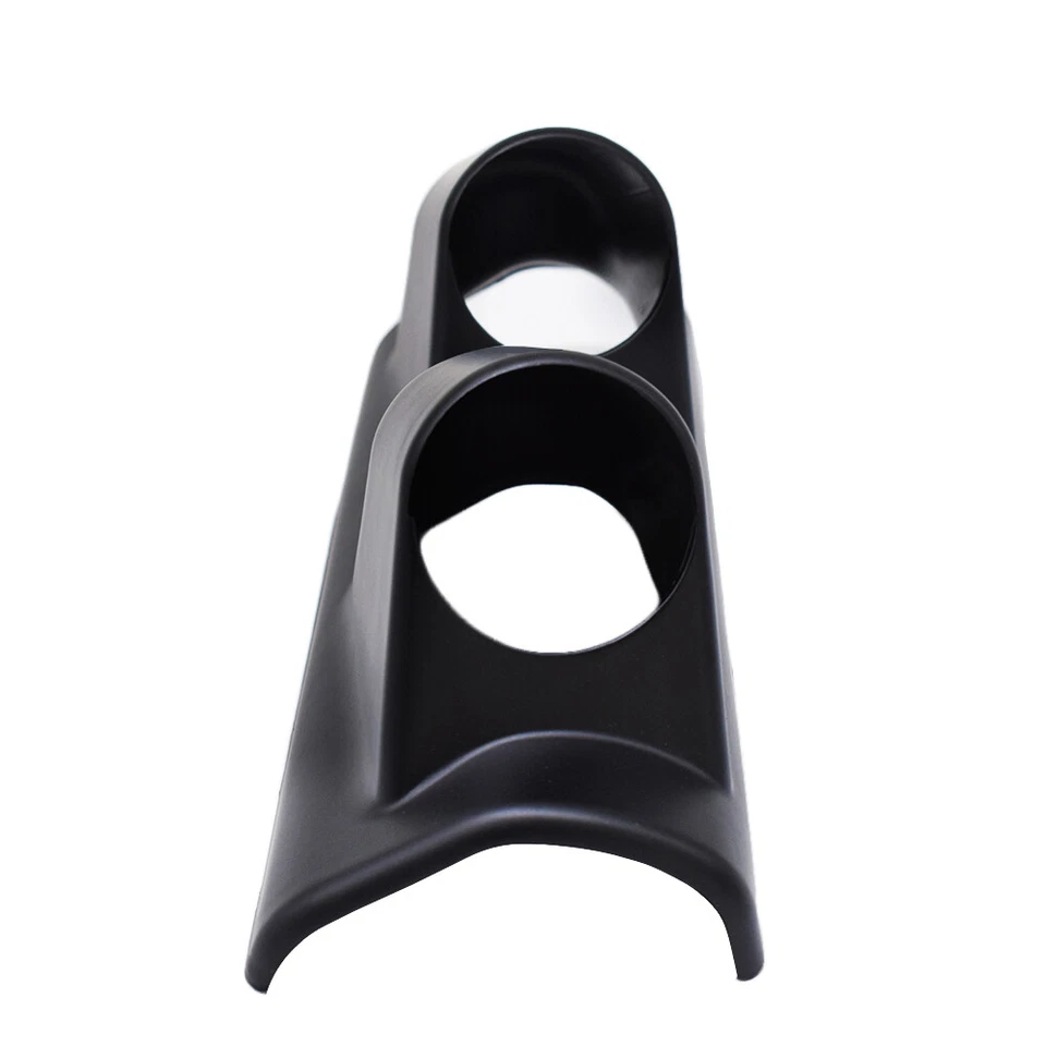 2" 52mm Dual 2 Hole Car Gauge Meter Pod Holder A-Pillar Mount Bracket Black Foto 4 de 4