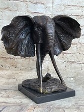 Elephant Baby Bronze Figurine Sculpture Statue Collector Edition By Miguel Lopez
