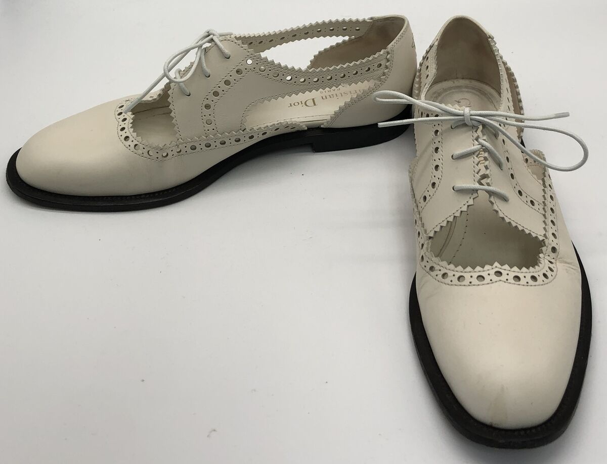 Christian Dior Teddy-D Derby White Perforated Calfskin Christian Dior Teddy-D Derby White Perforated Calfskin