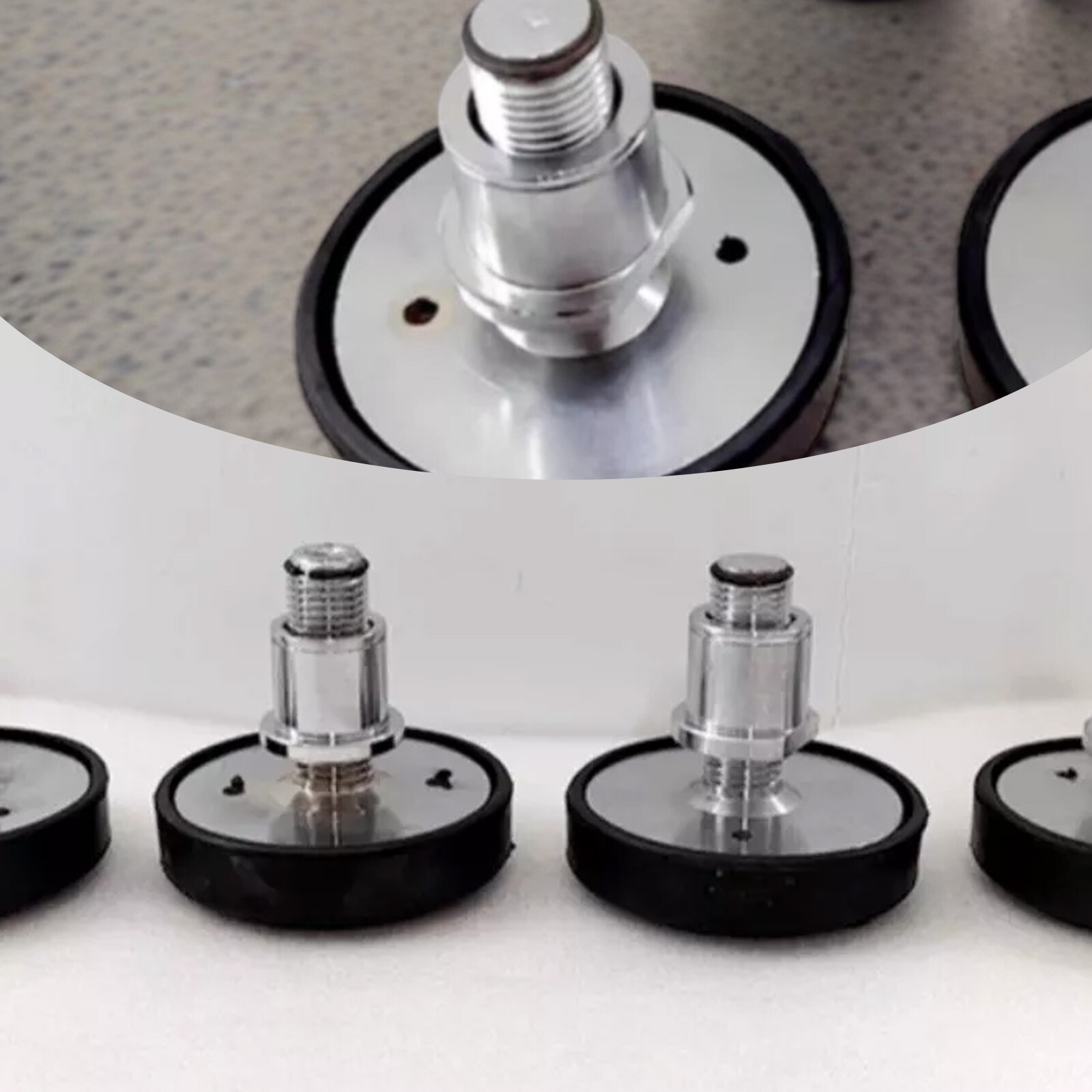 Car Lift Rubber tray adjustable Heightening Feet Pads Shaft diameter 38mm USApRR