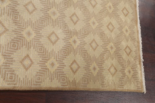 Luxury Nepalese Indian Rug Hand-Knotted Beige 6x9 ft - Picture 12 of 19