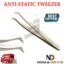 Dental Anti Static Tweezers Instruments Craft Dental Pliers Lab Tools BEADEN 