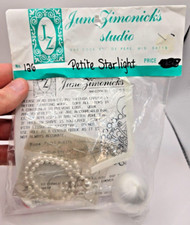Vintage June Zimonick Studio PETITE STARLIGHT Christmas Ornament KIT 126 Pearl