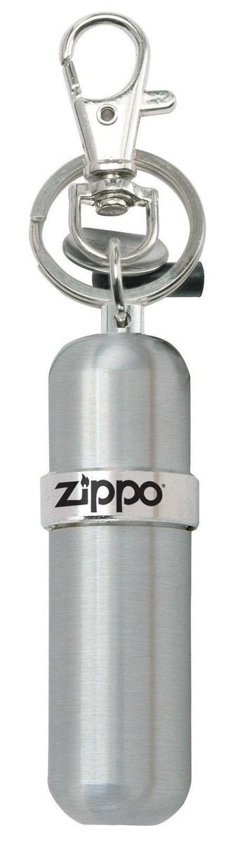 Zippo Fuel Canister with Key Ring, High Polished Silver, 121503
