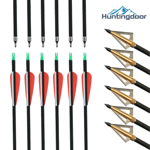 12pcs Mix Carbon Arrow 31.5" O.D8mm SP500 Bolt for Recurve/Compound Bow Hunting 12pcs Mix Carbon Arrow 31.5" O.D8mm SP500 Bolt for Recurve/Compound Bow Hunting