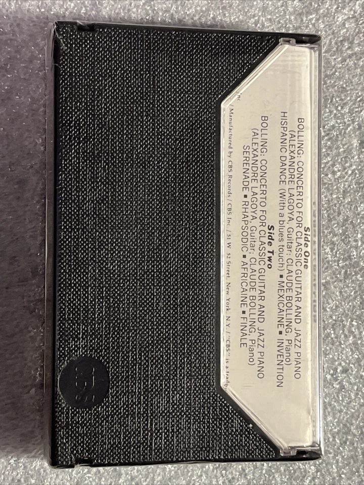 Lagoya / Bolling ‎Concerto Classic Guitar & Jazz Piano Cassette Tape Sealed - Image 2 of 4