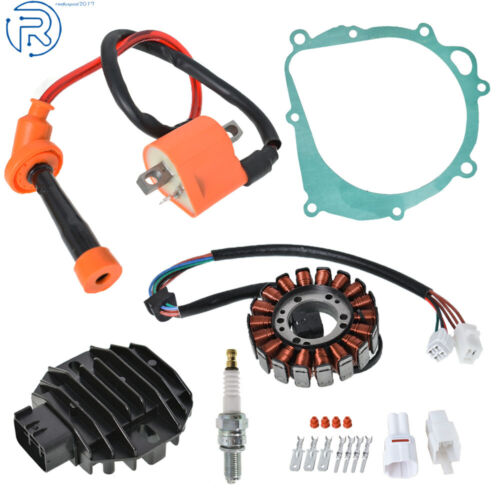 Rectificador regulador de bujía y bobina de encendido del estator para Suzuki LTZ400 LT-Z400 - Imagen 2 de 10