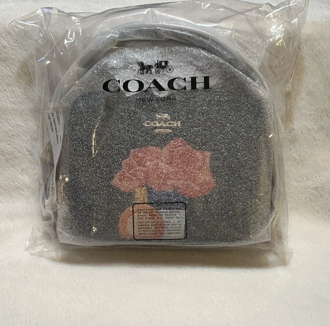 Coach X Tom Wesselmann Scatola a tracolla in pelle nera multi CQ047 nuova con etichette