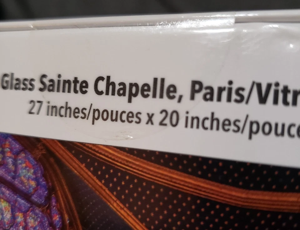 Sealed Big Ben MB Jigsaw Puzzle Stained Glass Sainte Chapelle, Paris 27" x 20" - Image 4 of 4