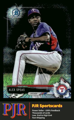 2017 Bowman Chrome #BCP68 Alex Speas Texas Rangers  Mega Box