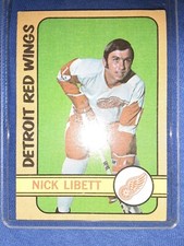 1972-73 Topps Hockey #67 Nick Libett Detroit Red Wings VINTAGE
