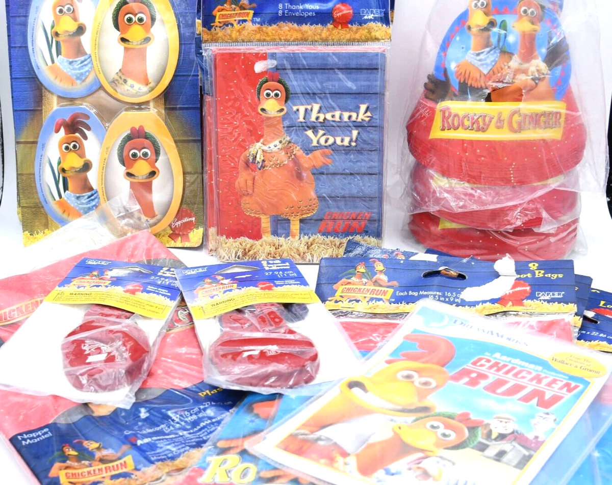 Play Doh Chicken Movie Chicken Run Party Supply Hat Favor Table