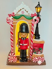 Kurt Adler Pre-Lit English London Gingerbread Guard House 8" Table Top SEE DESC