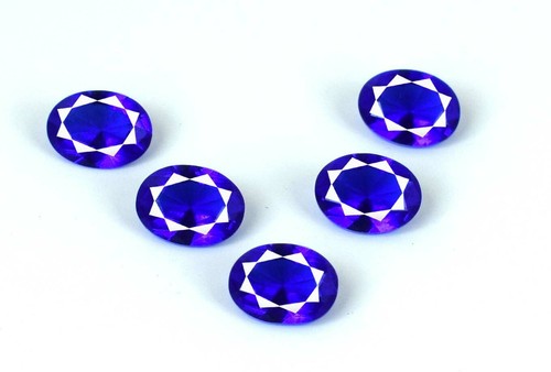 Natural Oval Blue Tanzanite Loose Gemstone Lot 6.05 Ct/5 Pcs Certified - Picture 2 of 8