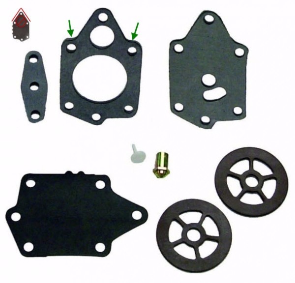 Fuel Pump Repair Kit Johnson/Evinrude 9.9 15 20 25 30 35 40 50 55 60 65 70 75 hp eBay