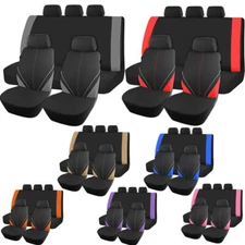 For Acura Car Seat Cover Full Set 5-Seats Polyester Cloth Front Rear Protectors