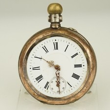 Rare Antique Silver Pocket Watch Men's no fusee duplex chronometer repeater RAR