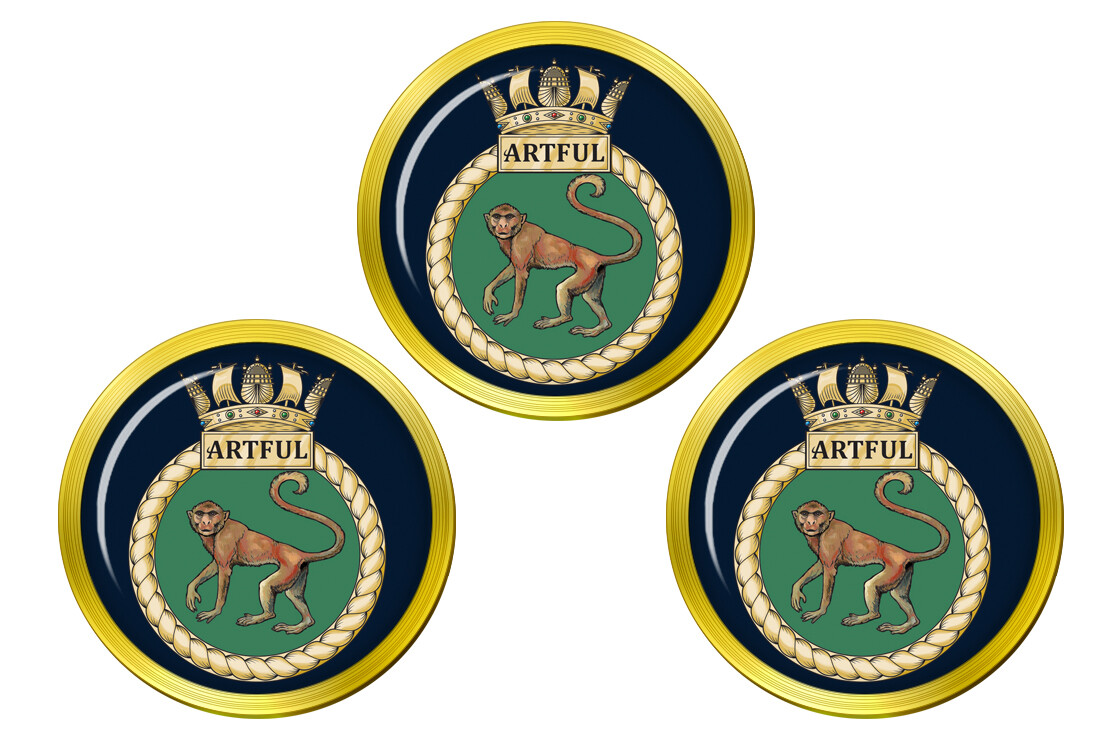 HMS Artful, Royal Navy Golf Ball Markers