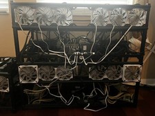 Mining Rig 12-GPU Complete Set pics of everything included receipts