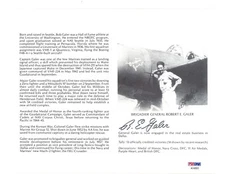 ROBERT GALER SIGNED 8X10 (D) PSA DNA AC42622 WWII ACE 13V