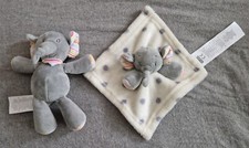 KIK ERGEE SCHMUSETUCH + STOFFTIER * ELEFANT * UNBESCHMUST / UNBESPIELT *